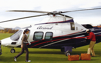 Aerial work services at L R Helicopters